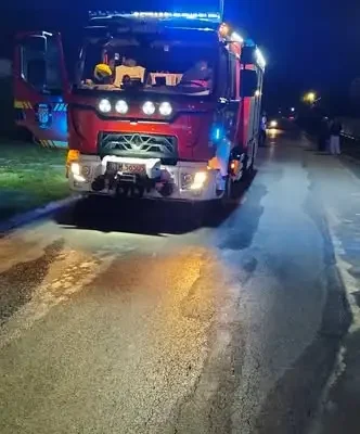 Pożar kotłowni w Bełżcu – akcja strażaków i policji