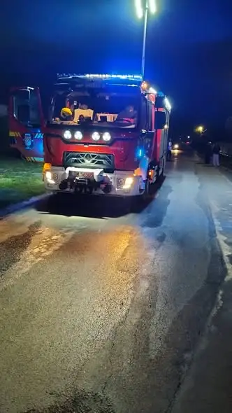 Pożar kotłowni w Bełżcu – akcja strażaków i policji