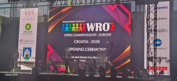 WRO Open Championship 2026: Tomaszowscy uczniowie na otwarciu w Zagrzebiu