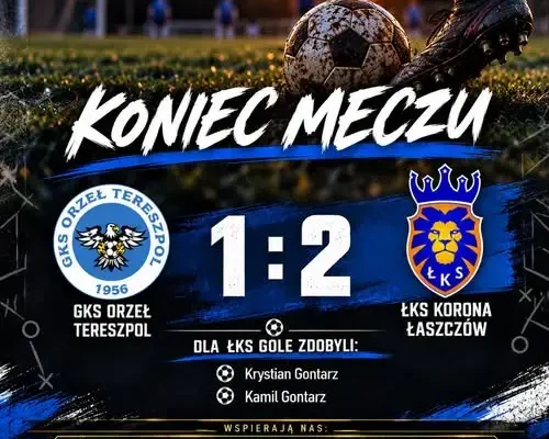 Juniorzy ŁKS Korona Łaszczów wygrywają w Tereszpolu