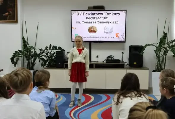 Młodzi recytatorzy z Gminy Jarczów z sukcesem na konkursie im. Tomasza Zamoyskiego