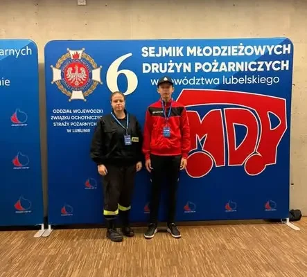 Młodzi strażacy z OSP Tarnoszyn i OSP Ulhówek na VI Sejmiku MDP w Lublinie