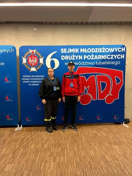 Młodzi strażacy z OSP Tarnoszyn i OSP Ulhówek na VI Sejmiku MDP w Lublinie
