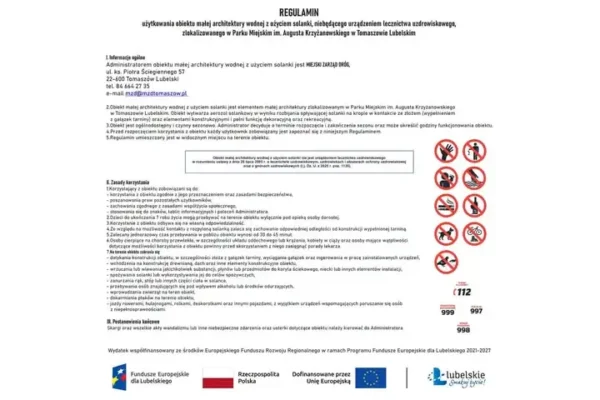 Tężnia w Tomaszowie Mazowieckim – nowe godziny i zasady korzystania