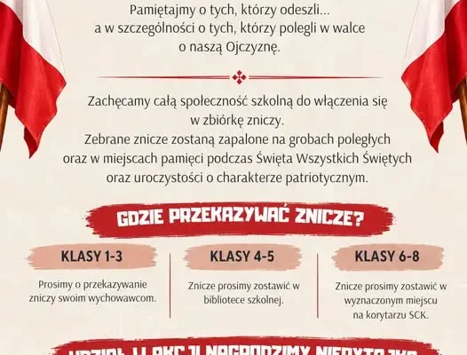 Tyszowce: szkolna zbiórka zniczy na groby poległych