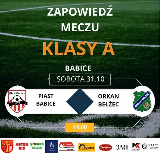 Orkan Bełżec zagra w sobotę w Babicach