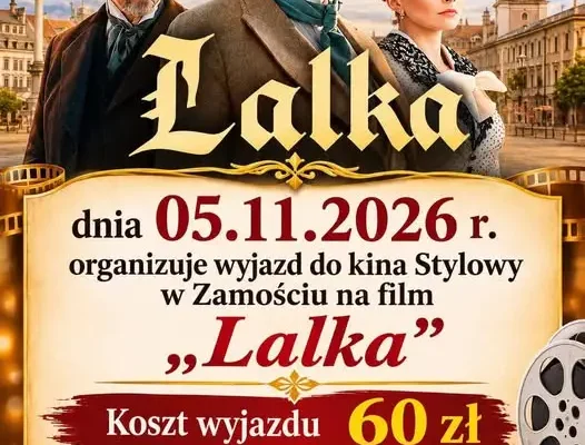 Wyjazd do kina Stylowy w Zamościu – zapisy przez GOK Rachanie