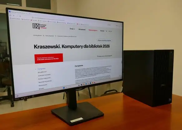 Tarnawatka: biblioteka z nowym sprzętem komputerowym dzięki programowi Instytutu Książki